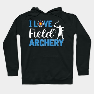 I Love Archery Filed Hoodie